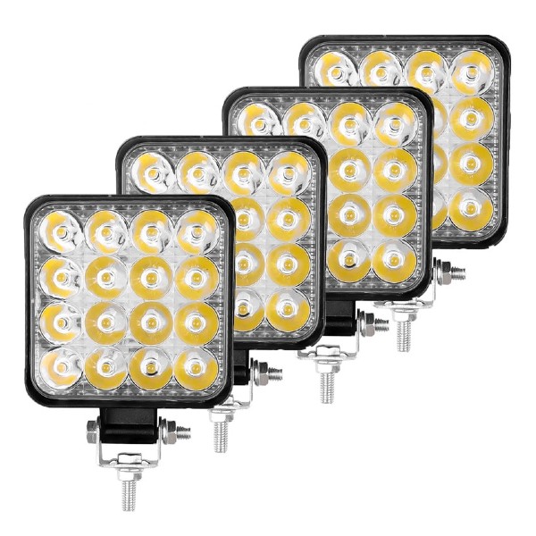 Set 4 x proiector LED auto offroad 48W
