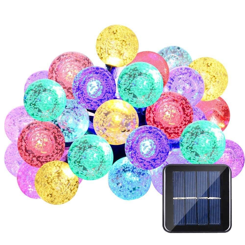 Instalatie solara 50 globulete LED, Multicolor