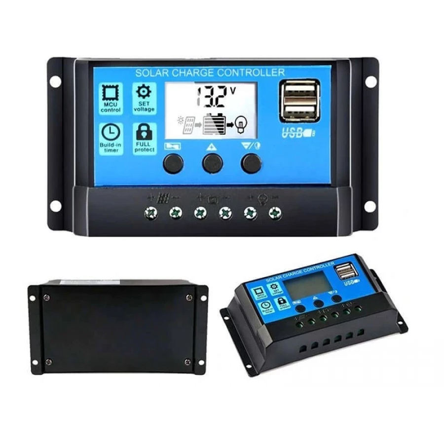 Regulator Controler Solar 30A, 12V24V, 2 X USB, LCD