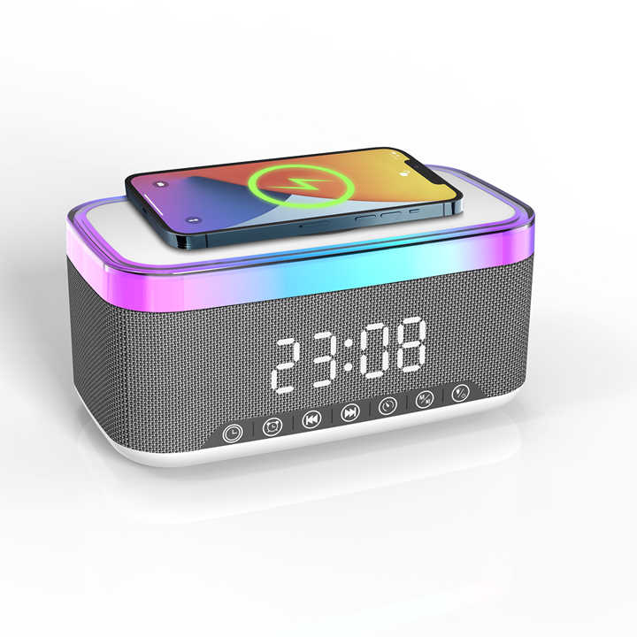 Ceas LED Wireless Charger, Radio Bluetooth, MD-S300