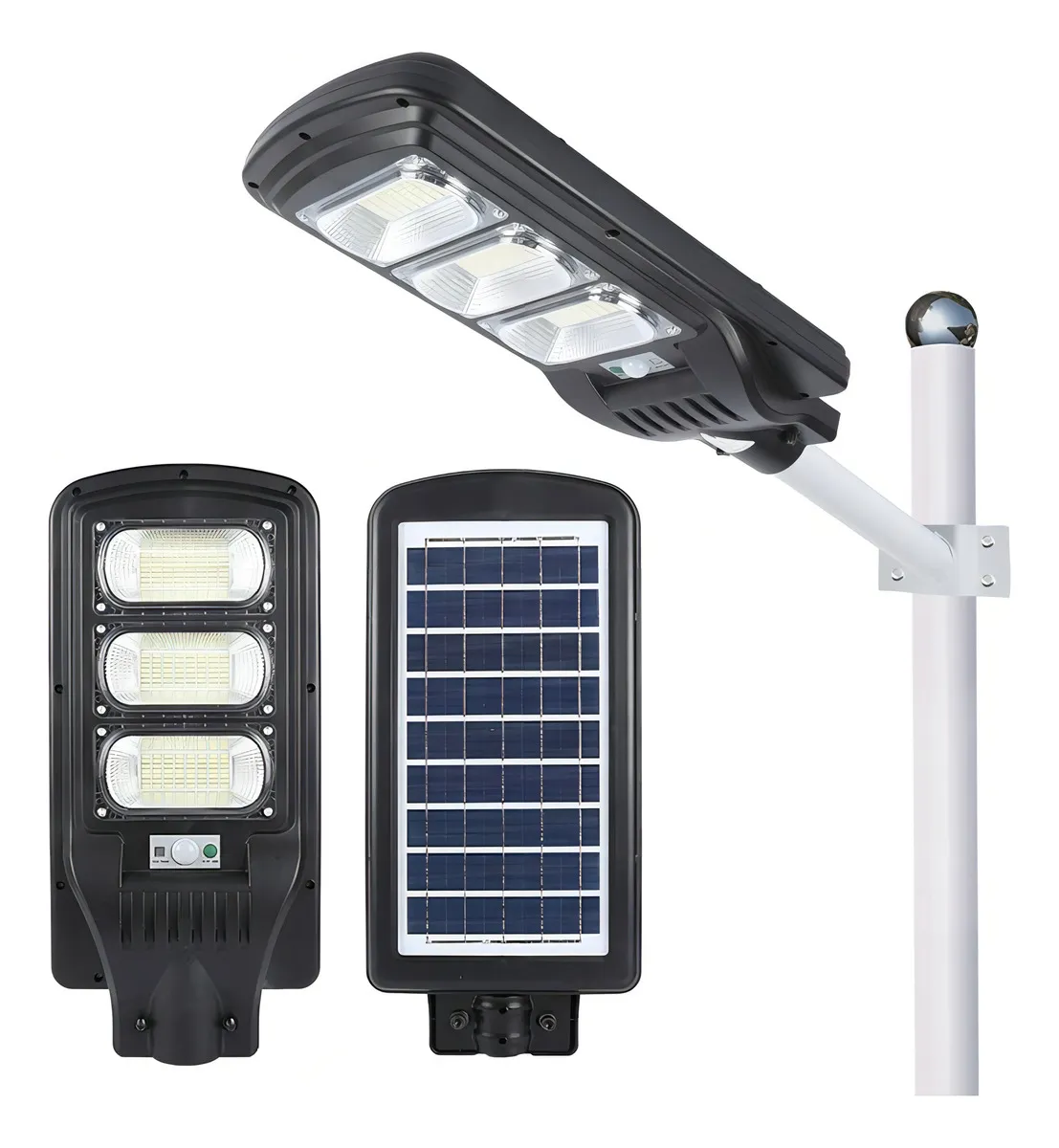 Lampa solara 150 W Jortan, telecomanda, panou integrat