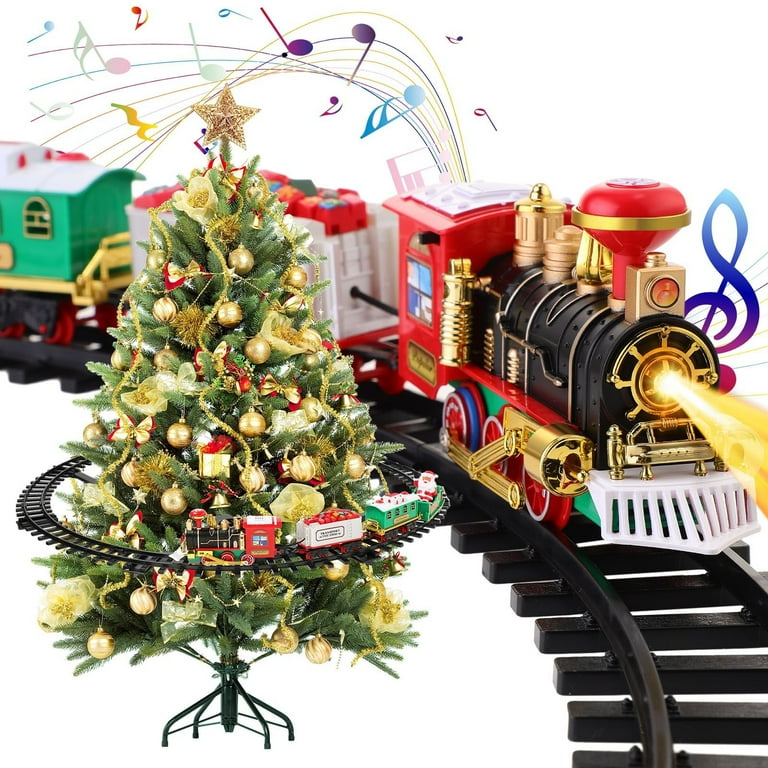 Tren Electric de Craciun cu Lumini si Sunete – Locomotiva Festiva