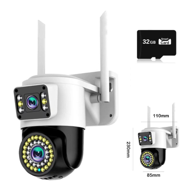 Camera Video 6MP, 42 LED, Vedere 360°, Wi-Fi, Card 32 GB