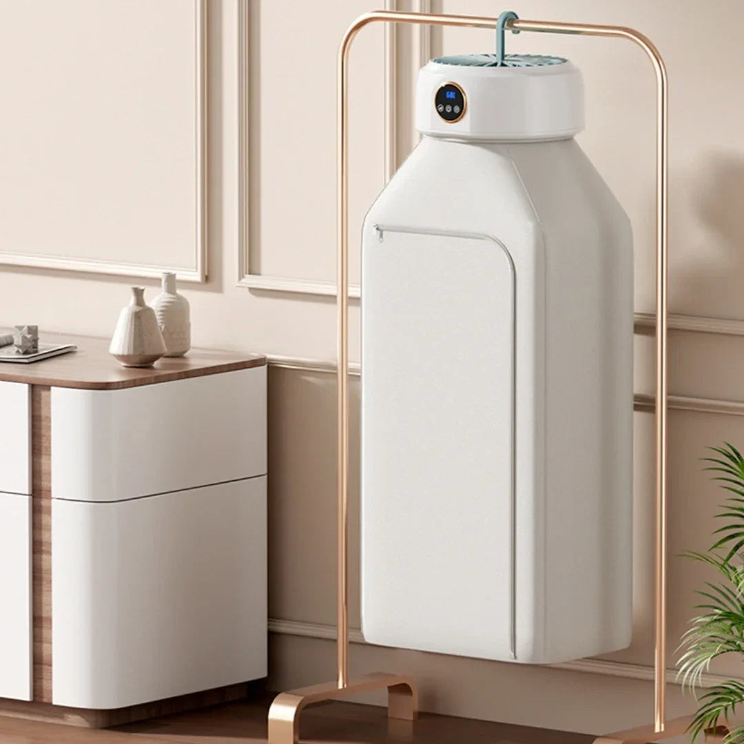 Uscator haine pliabil portabil, sac inclus, capacitate 10 kg