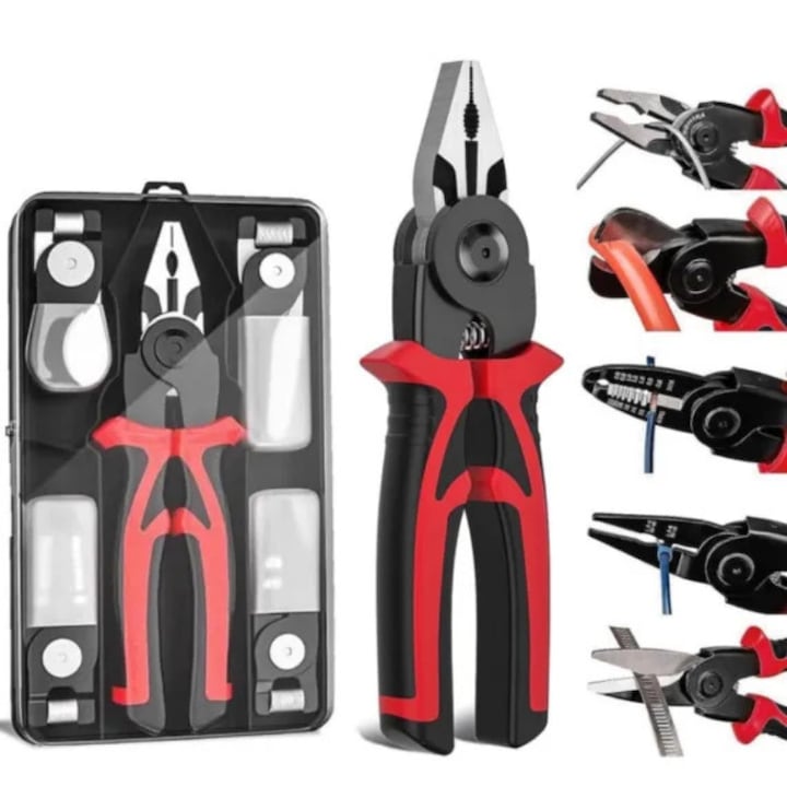 Cleste multifunctional 5 in 1 cu capete interschimbabile