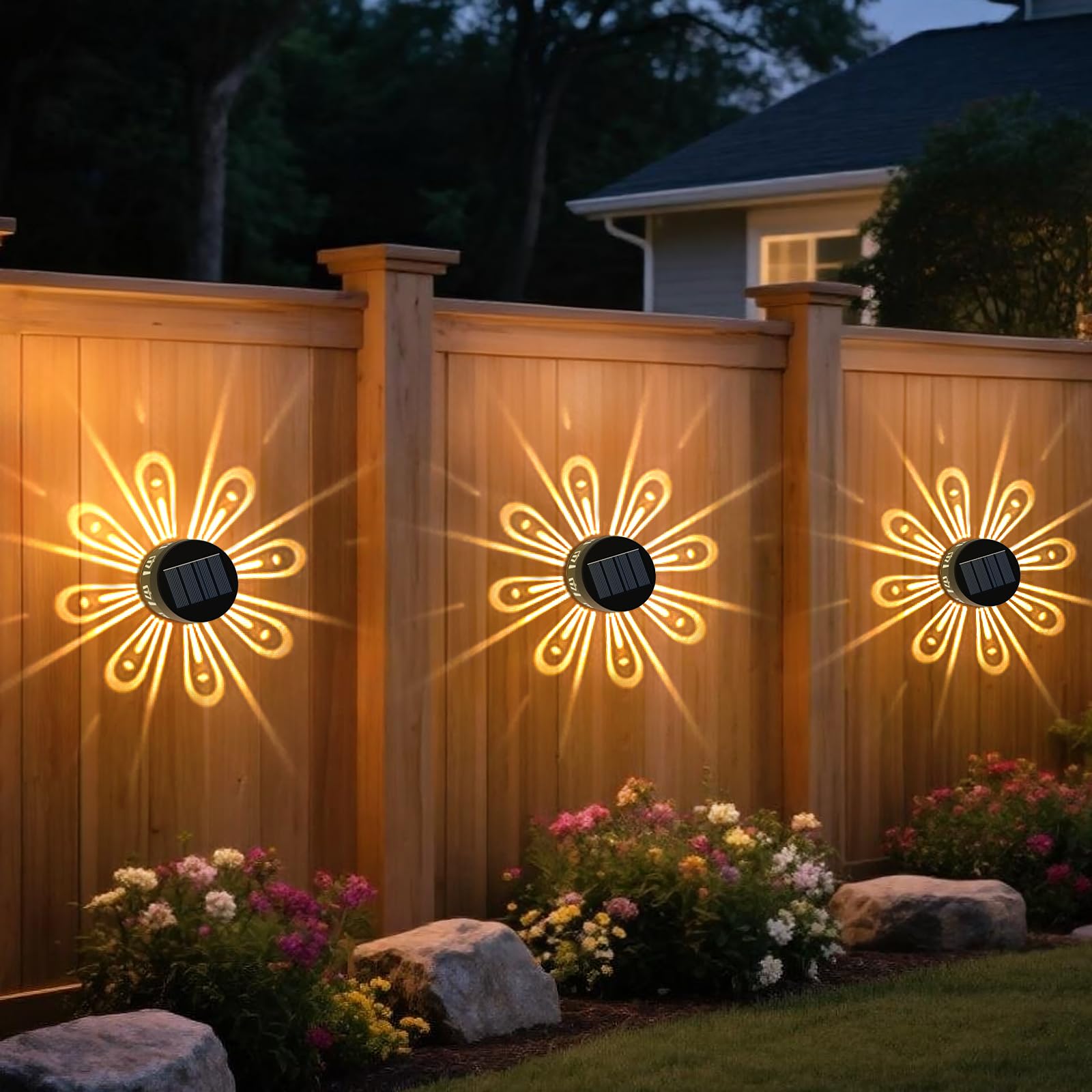 Set 6 lampi solare, LED RGB