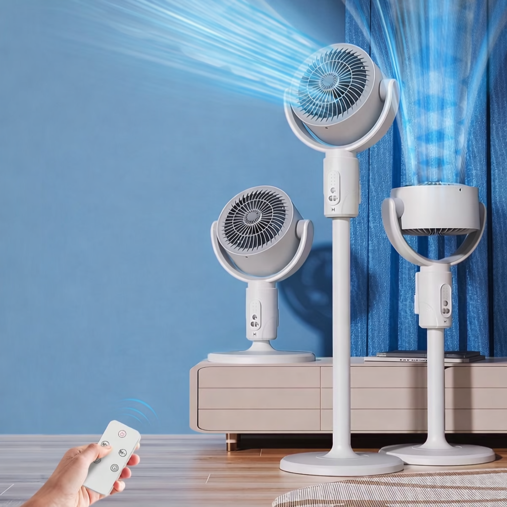 Ventilator 3 in 1 reglabil pe inaltime, 3 viteze, telecomanda