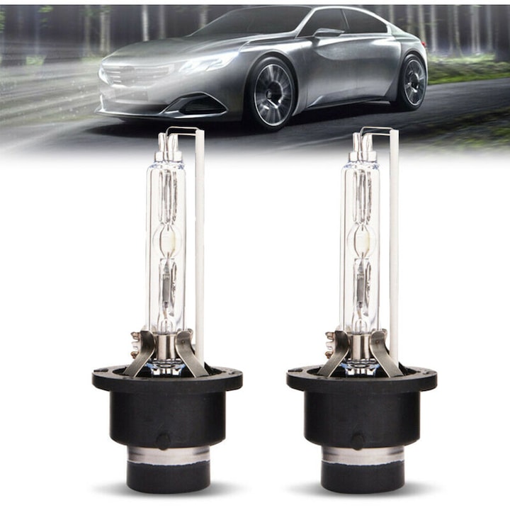 Set 2 becuri xenon D2S 35 W HID 6000K