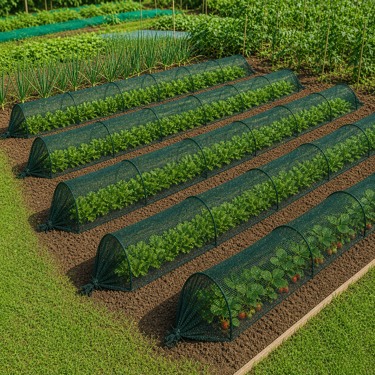 Set 5 x Tunel protectie plante 300x45 cm