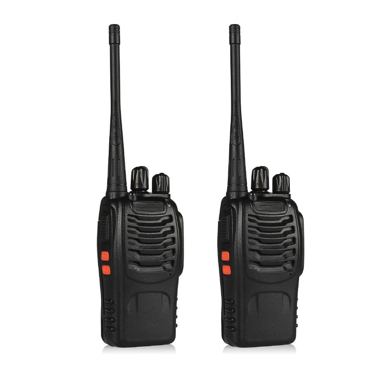 Set 2 statii radio portabile, Walkie Talkie, 16 canale, Negru