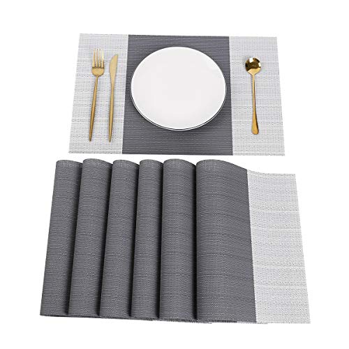 Set 6 servete pentru masa, 30x45 cm, Gri