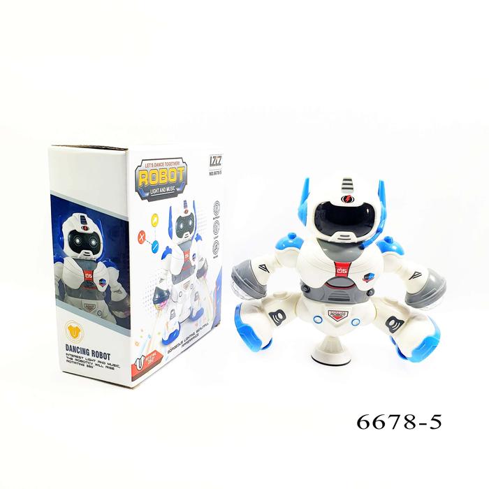 Robot dansator, cu sunete si lumini, Rotire 360 grade