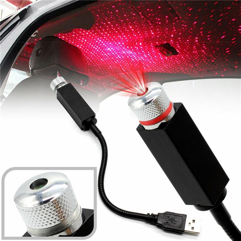 Lampa cu laser proiectie stelute USB, Car Ceiling USB Star