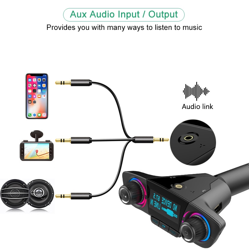 Transmitator auto FM cu MP3 Player si Bluetooth
