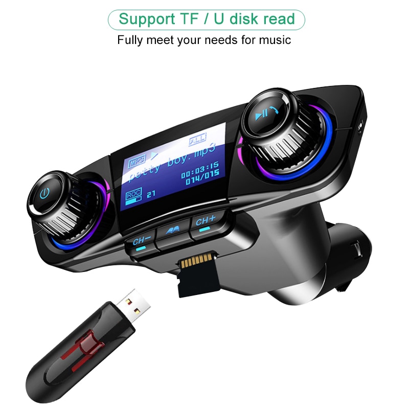 Transmitator auto FM cu MP3 Player si Bluetooth