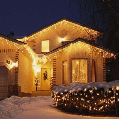 Instalatie tip franjuri, 10 metri, 250 LED, interconectabila