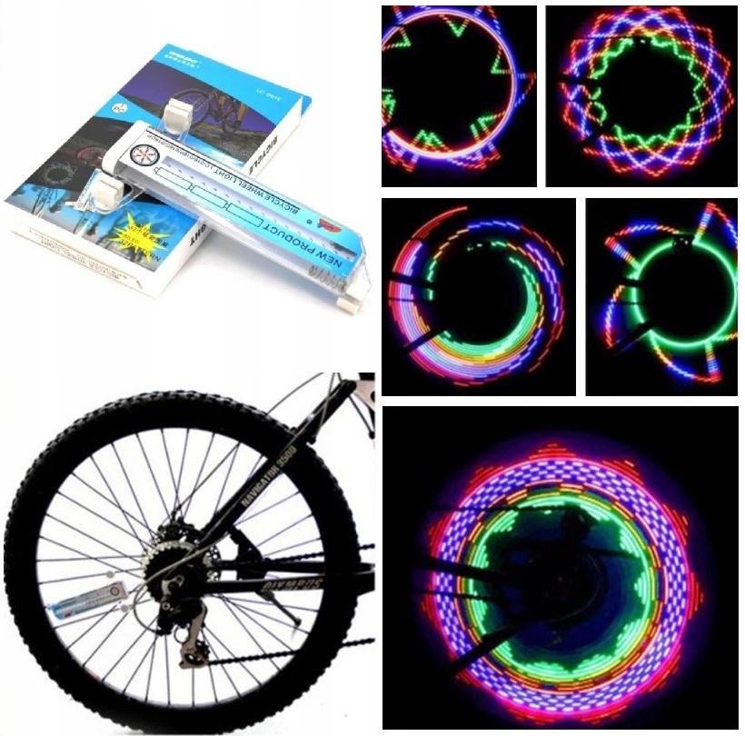 Set 2 x LED cu lumini pentru roata bicicleta