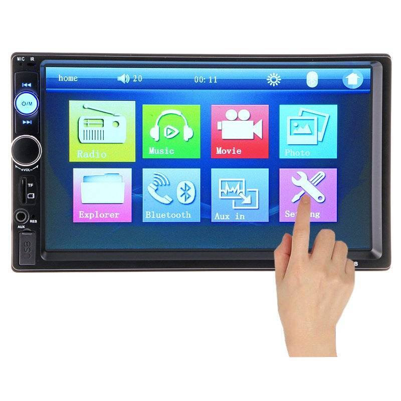 MP5 Player Auto 7010B, Bluetooth, Touchscreen, 4 x 60W, telecomanda