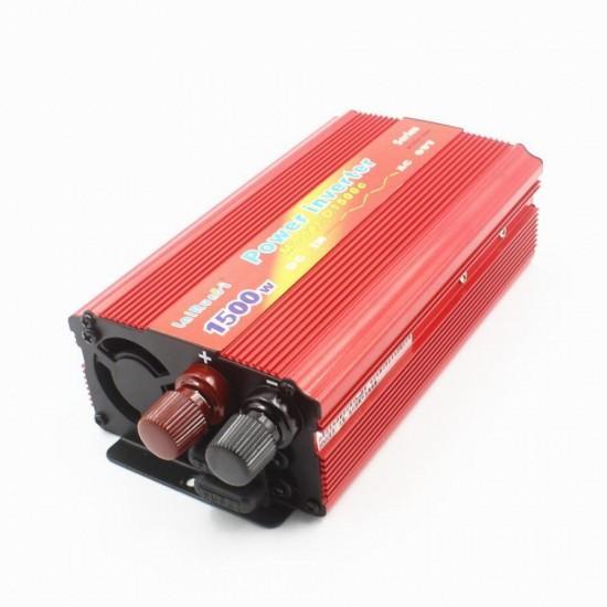 Invertor tensiune 12V-220V, putere 1500 W