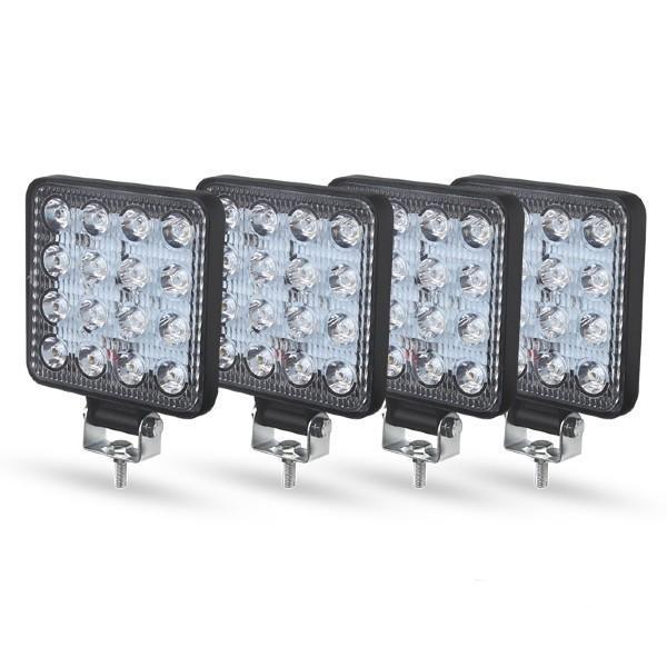 Set 4 proiectoare 16 LED 48W auto IP 67