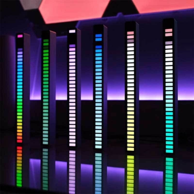 Dispozitiv muzical de luminare cu afisaj LED Alphaone RGB