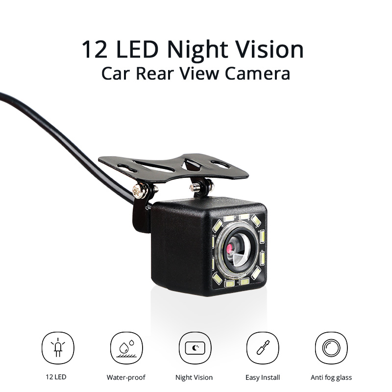 Camera marsarier cu 12 LED HD, unghi 170 grade, linii ghidaj