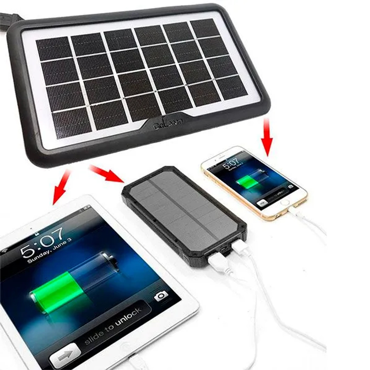 Panou solar portabil 8W cu functie de incarcare telefon