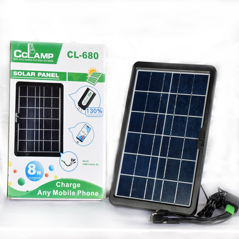 Panou solar portabil 8W cu functie de incarcare telefon