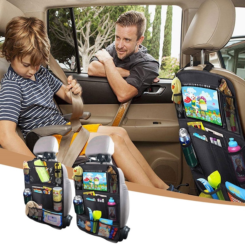 Set 2 x organizator scaun auto, negru