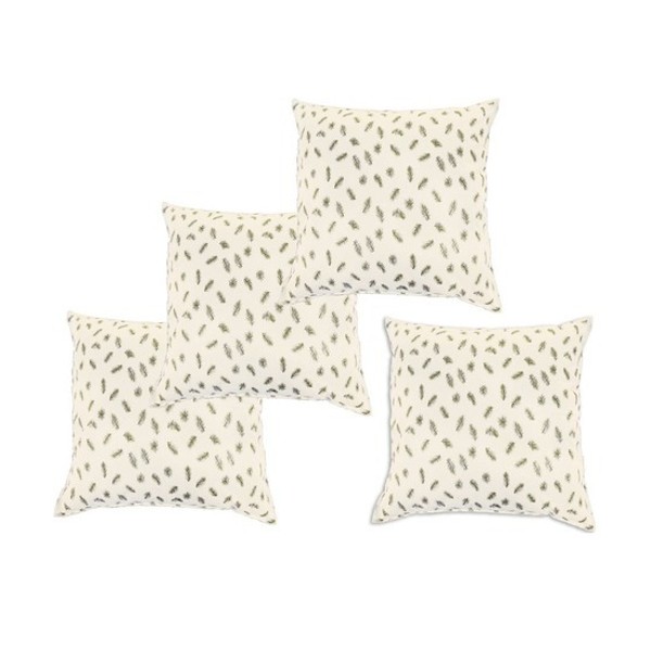Set 2 perne din puf de gasca cu invelis din bumbac 70 x 70 cm