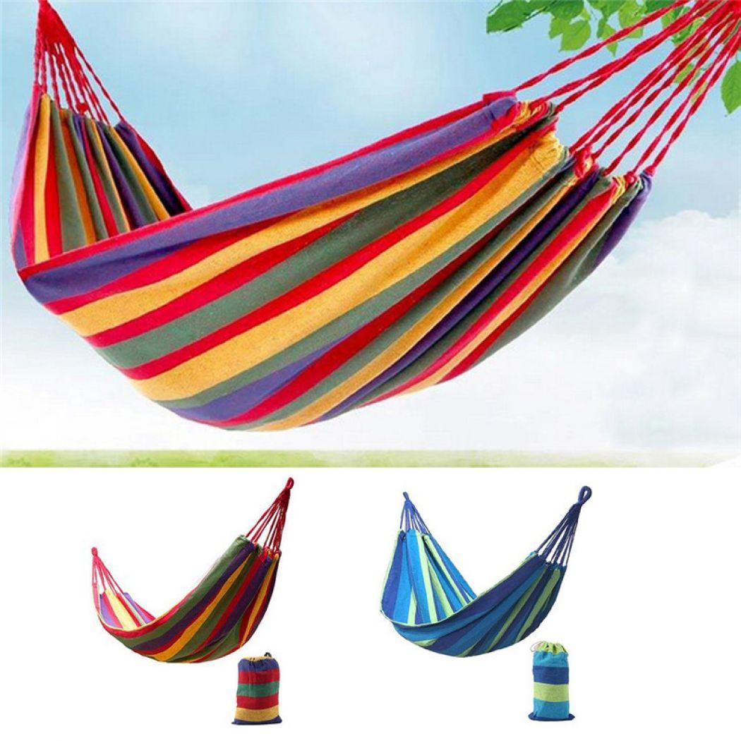 Hamac multicolor din bumbac pentru 1 persoana 180 x 80 cm