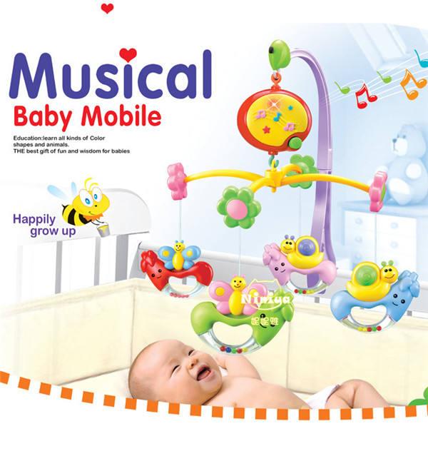 Carusel muzical pentru patut bebe, Musical Baby Mobile