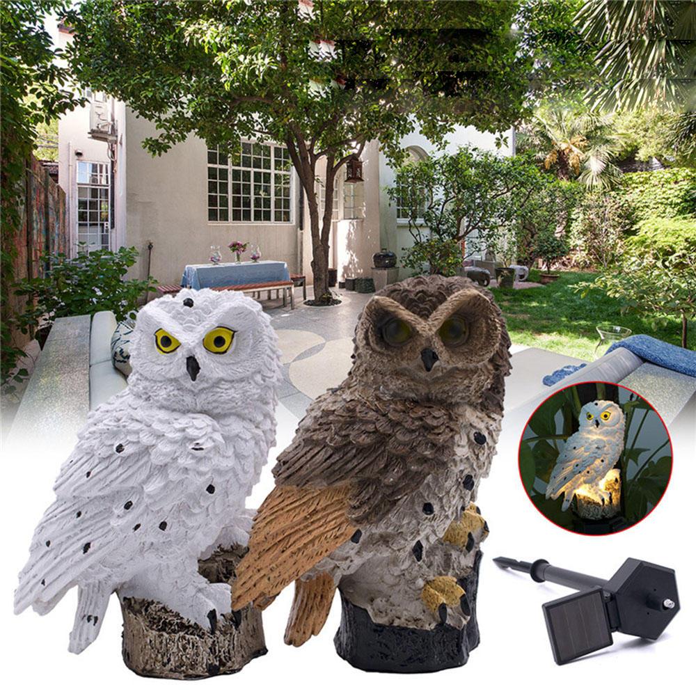 Ornament cu incarcare solara - Bufnita de gradina