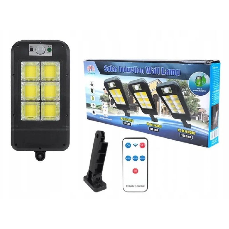 Lampa solara cu 6 celule, LED-uri COB si telecomanda