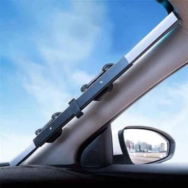 Parasolar auto retractabil UV, fixare cu ventuze