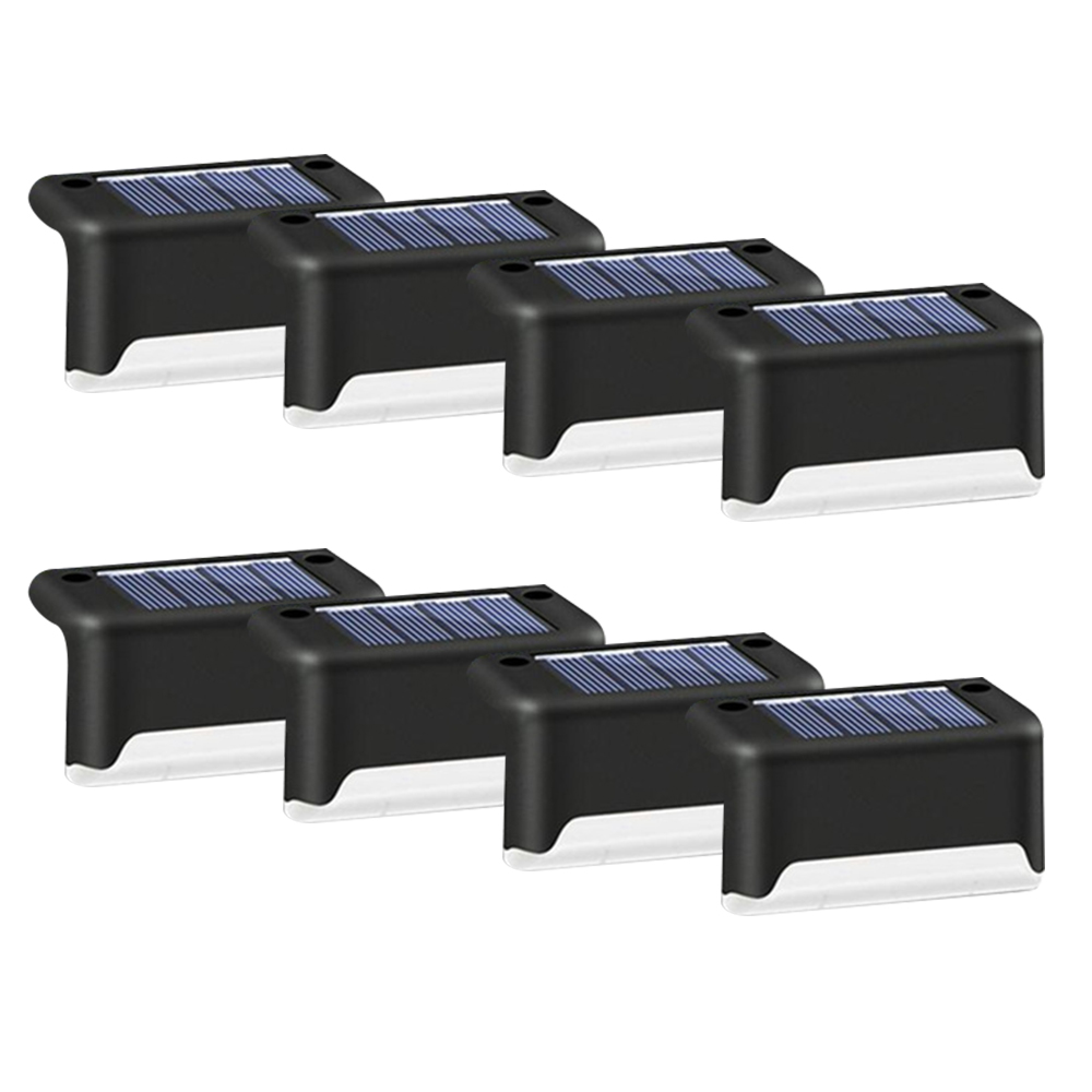 Set lampi solare pentru trepte sau terase, senzor de lumina