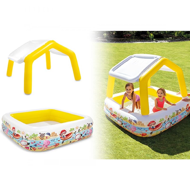 Piscina copii Sun Shade 280 litri - 157 x 157 x 122 cm