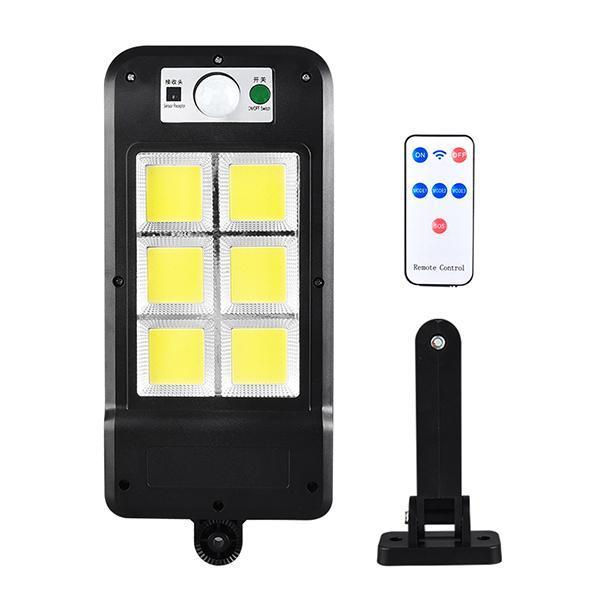 Set 5 x Lampa solara cu 6 celule, 120 LED COB si telecomanda