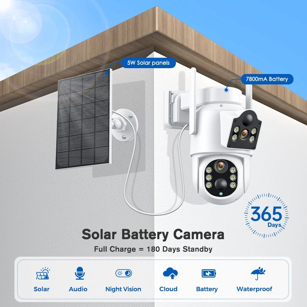 Camera video rotativa solara Wi-Fi, Jortan 8699 + Card 32 GB