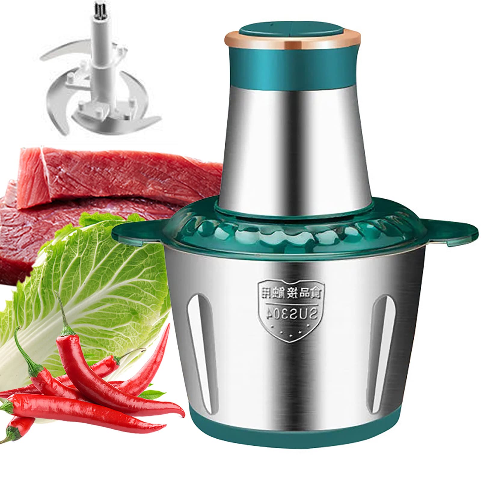 Tocator electric inox 250 W, 2 Litri, legume si fructe