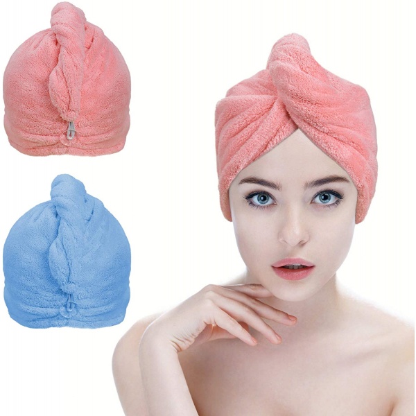 Set 2 x Prosop turban pentru uscarea parului