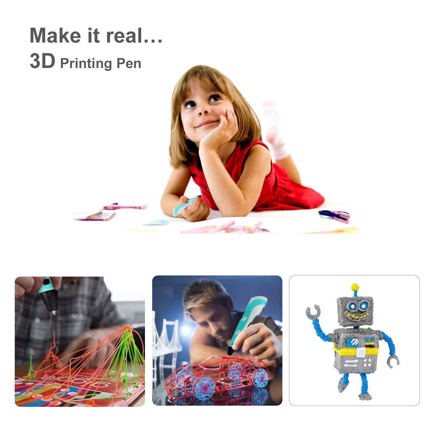 Creion desene 3D, filamente multicolore