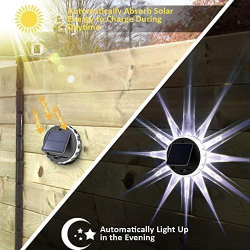 Set 4 lampi solare LED, cu senzor de lumina