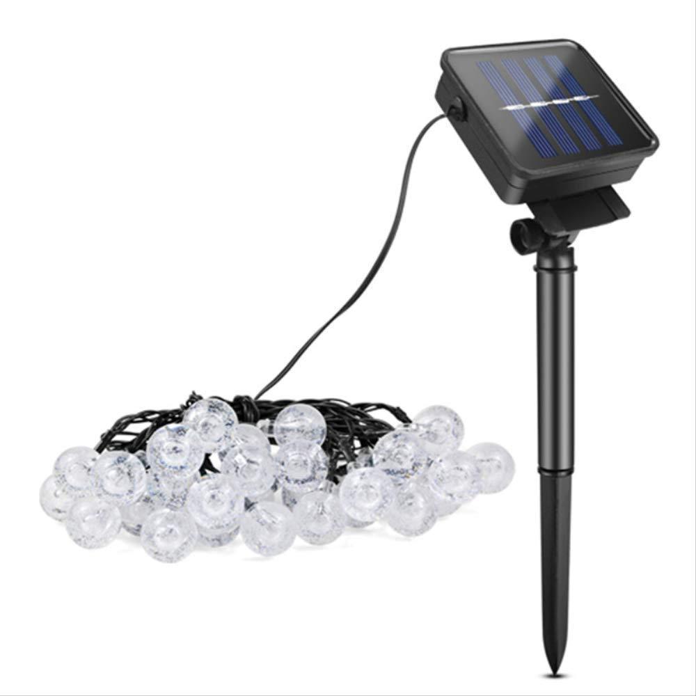 Set 2 x Instalatie solara LED 30 globulete, Alb rece