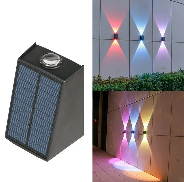 Set 2 x lampa solara 5W RGB Color