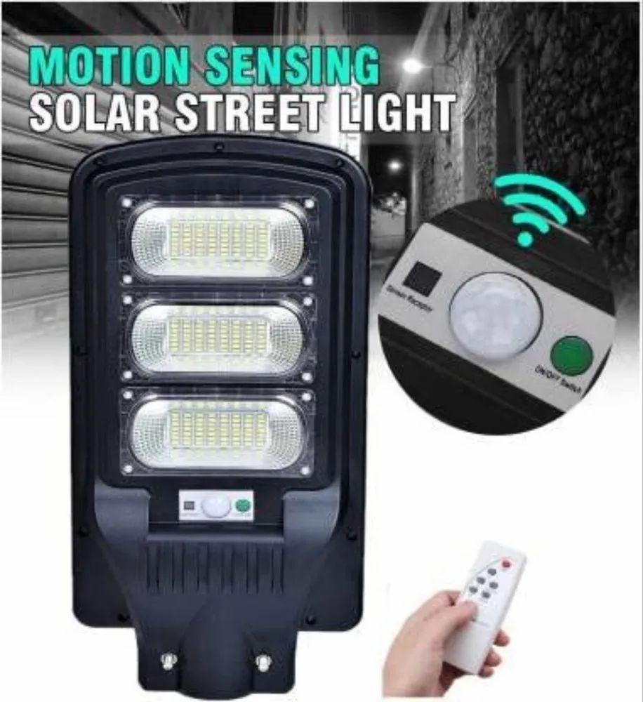 Lampa solara 150 W Jortan, telecomanda, panou integrat