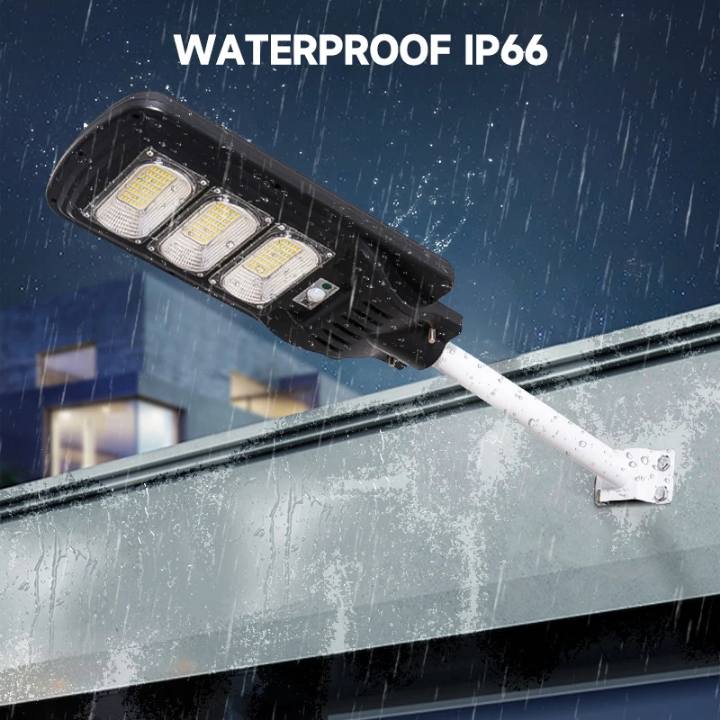 Lampa solara 150 W Jortan, telecomanda, panou integrat