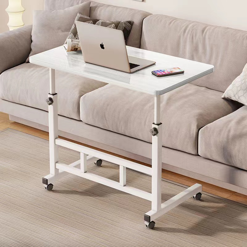 Birou reglabil pe inaltime, 40x80 cm, Alb