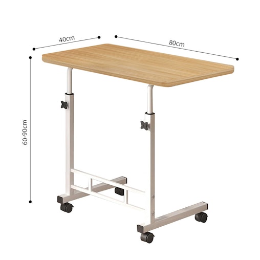 Birou reglabil pe inaltime, 40x80 cm, Stejar