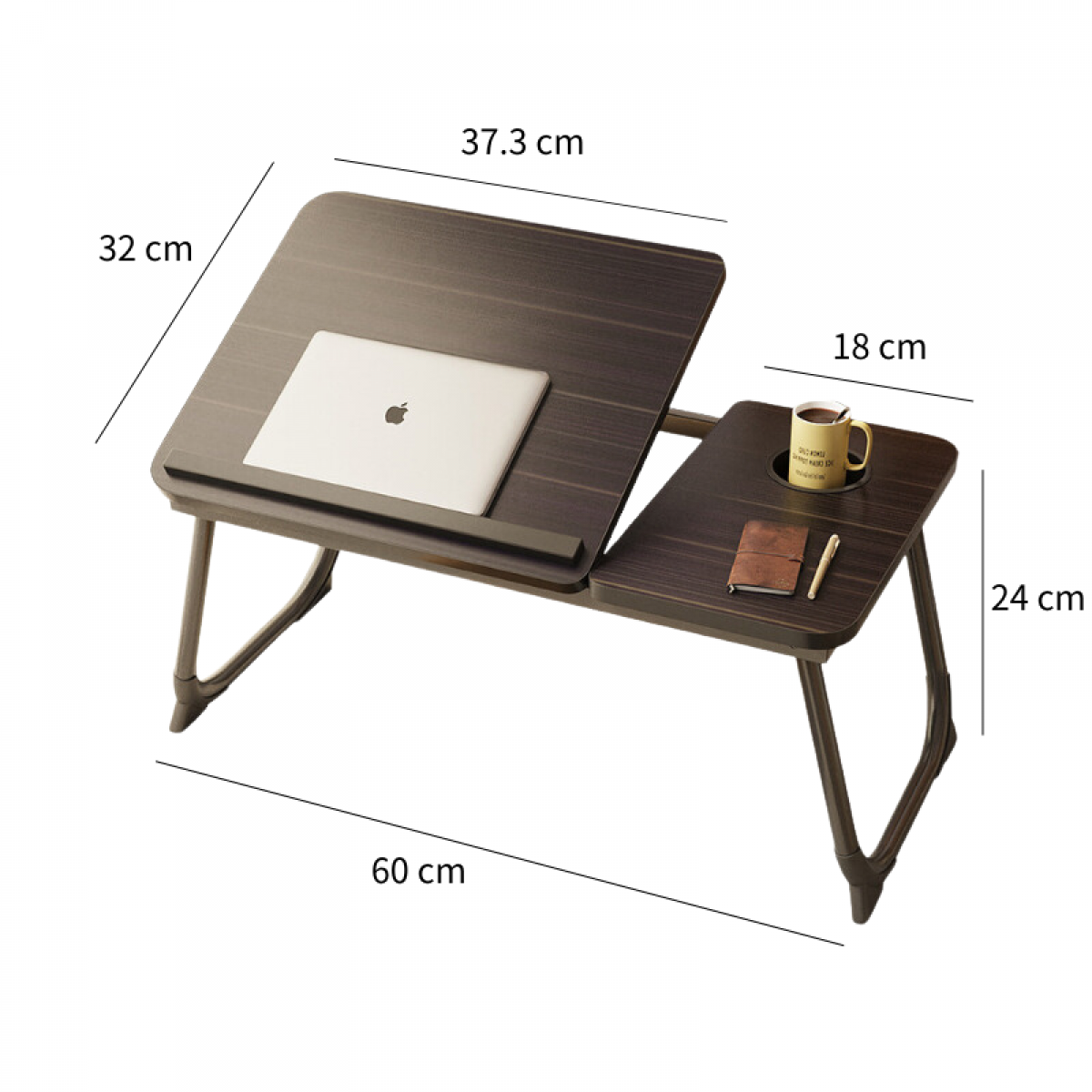 Masa pliabila pentru laptop, reglabila 5 pozitii, Negru